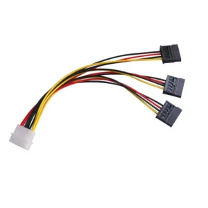 4Pin IDE Molex To 3 SATA Y Extension Power Splitter Cable 1