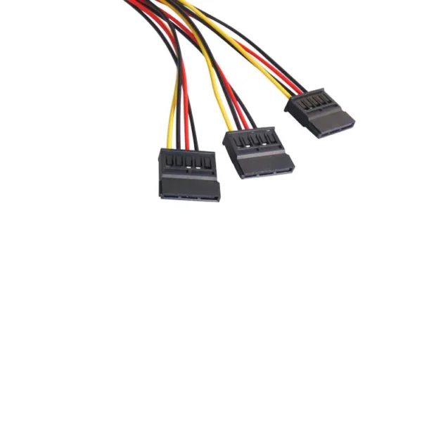 4Pin IDE Molex To 3 SATA Y Extension Power Splitter Cable 3