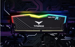 8GB DDR4 GAMiNG RAM 3600Mhz RGB T-FoRCE DELTA BLACK DESKTOP 8