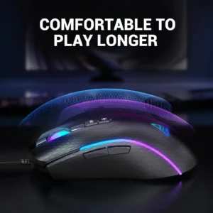 EKSA EM110 USB RGB GAMiNG MOUSE 8000 DPI 7 PROGRAMMABLE MiCE 12