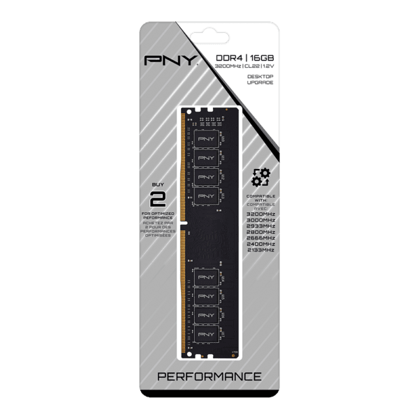 16GB DDR4 RAM 3200Mhz PNY (NEW PACKED WITH WARRANTY)