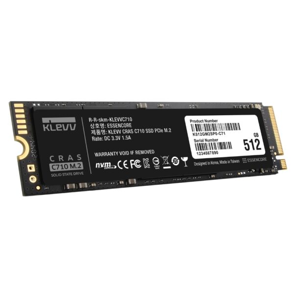 KLevv CRAS C710 512GB 2280 NVMe M.2 SSD (1 YEAR WARRANTY) 1011 (9)