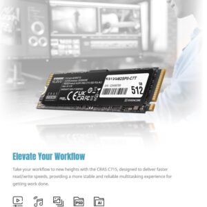 KLevv CRAS C715 512GB 2280 NVMe M.2 SSD (1 YEAR WARRANTY) 1 (3)