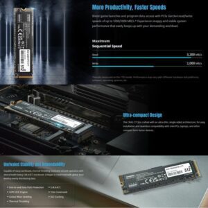 KLevv CRAS C715 512GB 2280 NVMe M.2 SSD (1 YEAR WARRANTY) 1 (4)