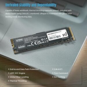 KLevv CRAS C715 512GB 2280 NVMe M.2 SSD (1 YEAR WARRANTY) 1 (7)