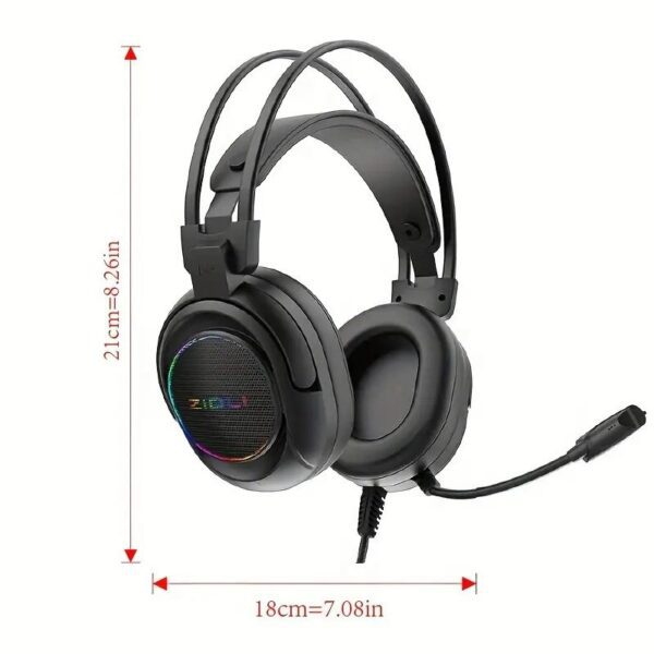 ZiDLi L4 PRO RGB USB GAMiNG HEADPHONES 7.1 SURROUND SOUND 8