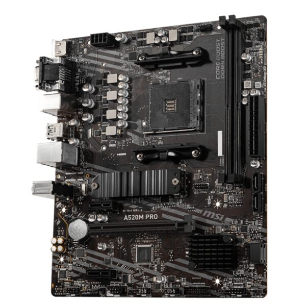 AMD RYZEN MoTHERBOARD MSI A520M PRO MiCRO ATX 101