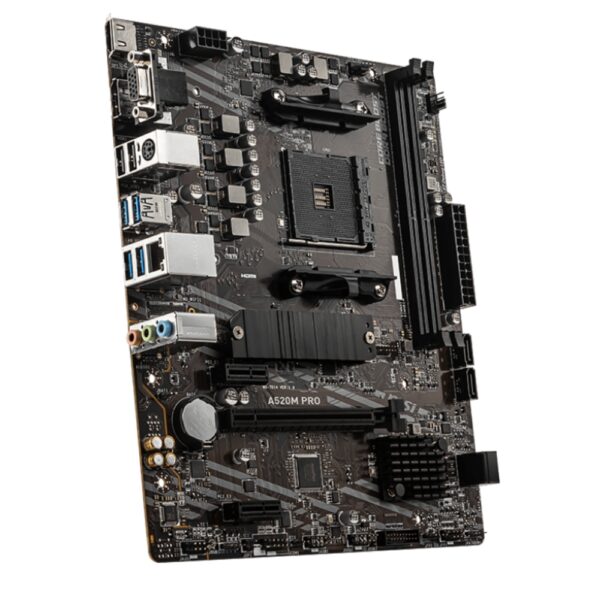 AMD RYZEN MoTHERBOARD MSI A520M PRO MiCRO ATX 104