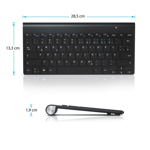 APLiC WiRELESS 2.4G MULTIMEDIA KEYBOARD ULTRA THiN PORTABLE 3