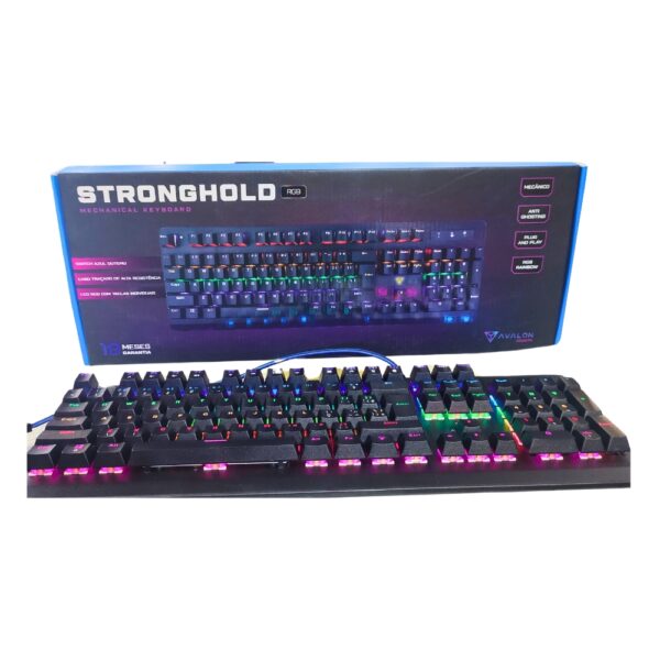 AVALON STRONGHOLD RGB GAMiNG KEYBOARd MECHANiCAL BLUE SWiTCH 3