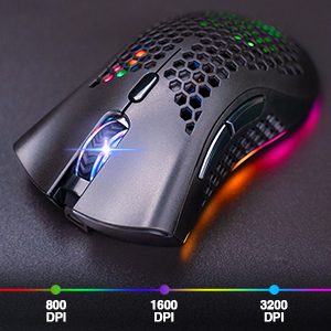 BENGOO KM-1 WiRELESS 2.4G GAMiNG MOUSE RGB RECHARGEABLE MiCE 12