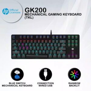 HP GK200 RGB MECHANICAL GAMiNG KEYBOARd WiTH BLUE SWiTCH 10