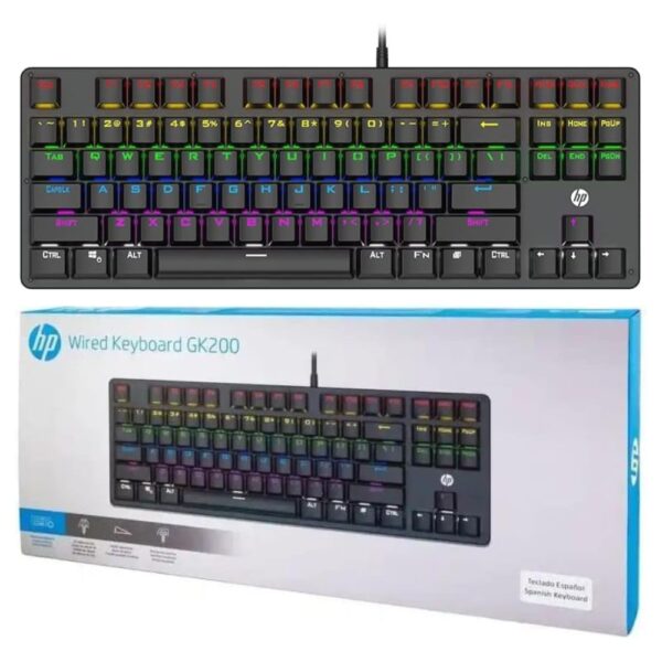 HP GK200 RGB MECHANICAL GAMiNG KEYBOARd WiTH BLUE SWiTCH 12