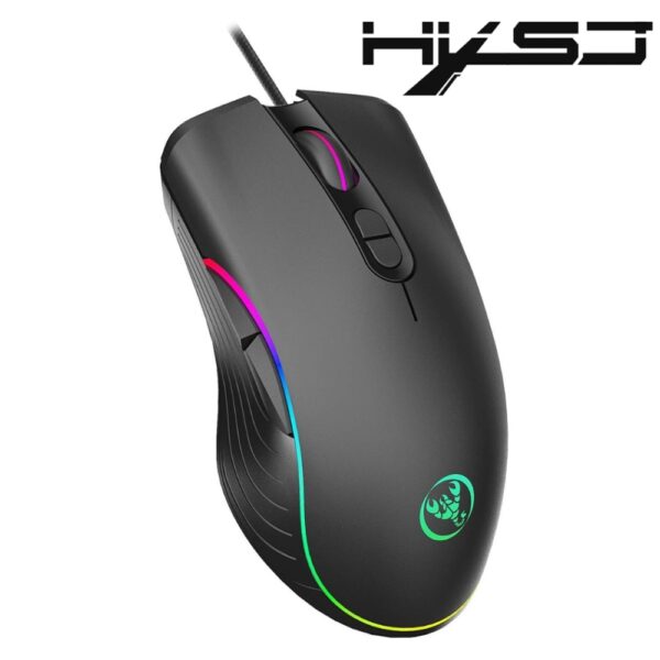 HXSJ A867 USB RGB GAMiNG MOUSE 6400 DPI PROGRAMMABLE MiCE 102