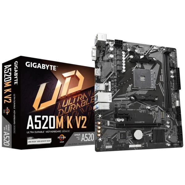 A520 AMD RYZEN MoTHERBOARD GiGABYTE A520M K V2 MiCRO ATX