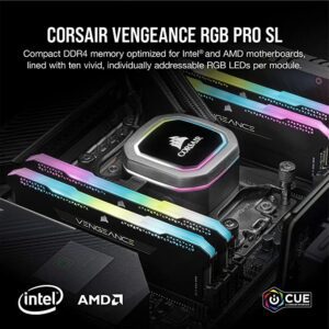 16GB DDR4 RAM 3600Mhz CORSAiR VENGEANCE RGB PRO BLACK GAMiNG 102