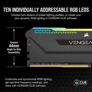 16GB DDR4 RAM 3600Mhz CORSAiR VENGEANCE RGB PRO BLACK GAMiNG 105