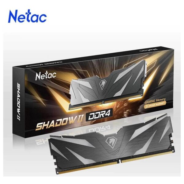 8GB DDR4 RAM 3600MHz NETAC SHADOW II GAMiNG RAM BLACK 101