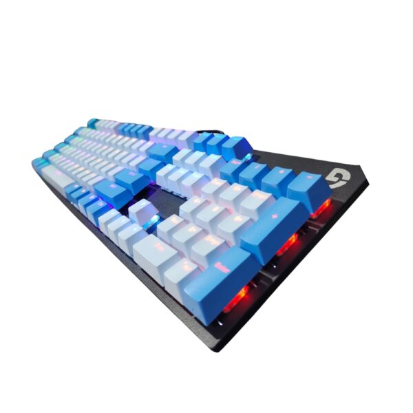 FUHLEN K1 RGB MECHANiCAL GAMiNG KEYBOARd BLUE EDiTiON WiTH BLUE Cherry MX 103