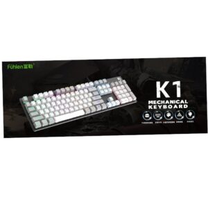 FUHLEN K1 RGB MECHANiCAL GAMiNG KEYBOARd GRAY EDiTiON WiTH BLUE Cherry MX 3