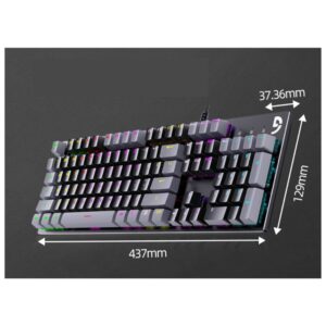 FUHLEN K1 RGB MECHANiCAL GAMiNG KEYBOARd WiTH BLUE Cherry MX