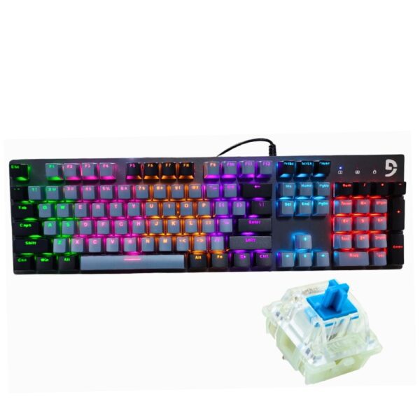 FUHLEN K1 RGB MECHANiCAL GAMiNG KEYBOARd WiTH BLUE Cherry MX 112