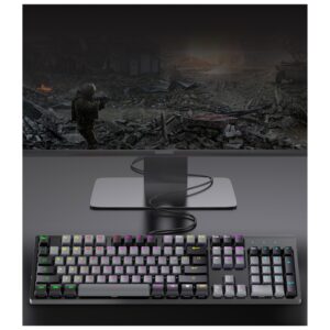 FUHLEN K1 RGB MECHANiCAL GAMiNG KEYBOARd WiTH BLUE Cherry MX 12