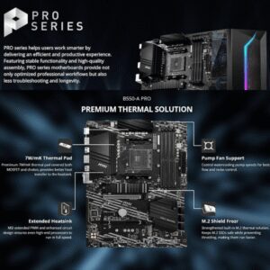 MSI B550-A PRO AMD Ryzen MOTHERBOARD AM4 FULL ATX BoX PACK 7