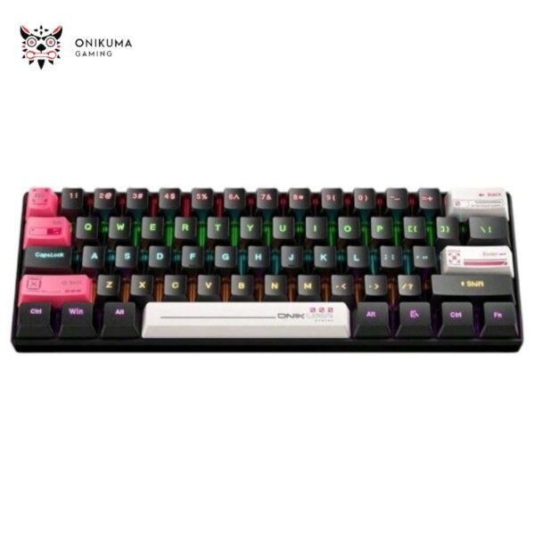 ONiKUMA G55 RGB MECHANiCAL GAMiNG KEYBOARD BLACK BROWN SWiTCH 106