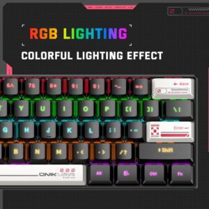 ONiKUMA G55 RGB MECHANiCAL GAMiNG KEYBOARD BLACK BROWN SWiTCH 7