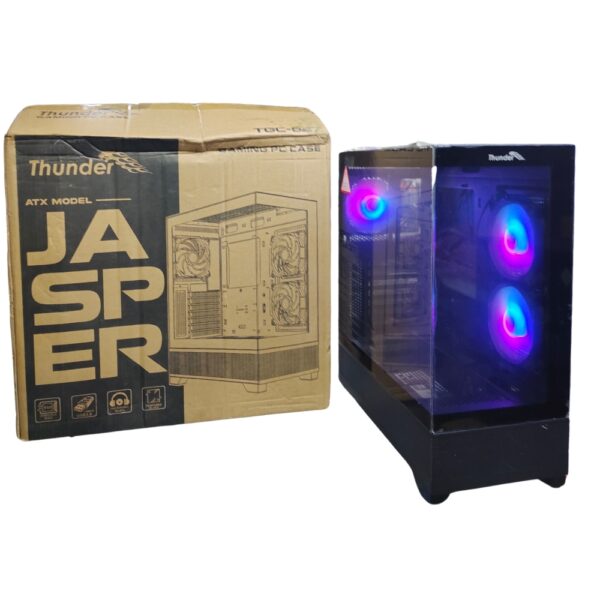 THUNDER JASPER RGB GAMiNG CASE TGC-627 ATX WiTH 3X ARGB FAN 5