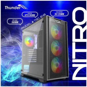 THUNDER NITRO RGB GAMiNG CASE TGC-648 ATX WiTH 3X RGB FAN