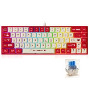 AJAZZ AK680 RGB MECHANiCAL GAMiNG KEYBOARD BLUE SWiTCH RED-WHiTE 103