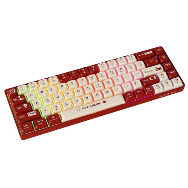 AJAZZ AK680 RGB MECHANiCAL GAMiNG KEYBOARD BLUE SWiTCH RED-WHiTE 106