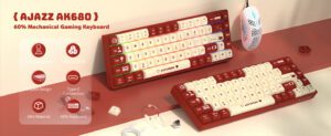 AJAZZ AK680 RGB MECHANiCAL GAMiNG KEYBOARD BLUE SWiTCH RED-WHiTE 6