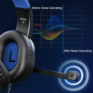 EKSA T8 GAMiNG HEADPHONE NOiCE CANCELiNG MiC SURROUND SOUND 10