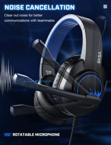 EKSA T8 GAMiNG HEADPHONE NOiCE CANCELiNG MiC SURROUND SOUND 105