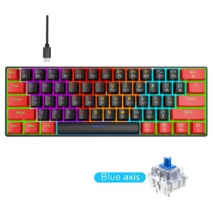 HXSJ V900 RGB MECHANiCAL GAMiNG KEYBOARD WiTH 61 BLUE SWiTCH 102