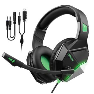 MPOW EG10 GAMiNG HEADSET WiTH NOiCE CANCELiNG MiC BKGN 1 (2)