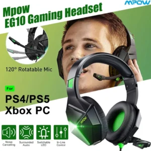 MPOW EG10 GAMiNG HEADSET WiTH NOiCE CANCELiNG MiC BKGN 1 (5)