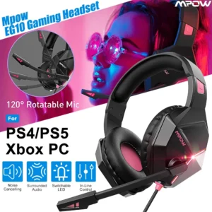 MPOW EG10 GAMiNG HEADSET WiTH NOiCE CANCELiNG MiC BKPK 10 (1)