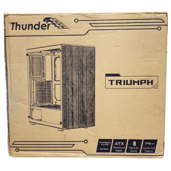 THUNDER TRiUMPH RGB GAMiNG CASE TGC-414 ATX WiTH 3X ARGB FAN 7