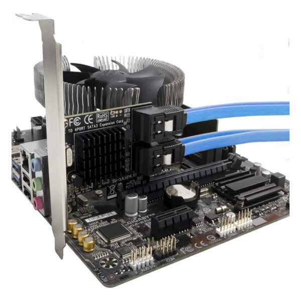 4 PORT SATA CARD PCIe 3.0 6Gbps CONTROLLER EXPANSION CARD 13