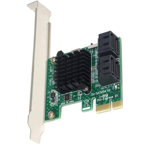 4 PORT SATA CARD PCIe 3.0 6Gbps CONTROLLER EXPANSION CARD 9