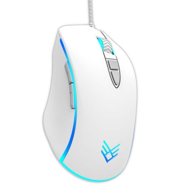 AUDEEO VELOCiTY USB RGB GAMING MOUSE WHiTE 3600 DPI MiCE 1