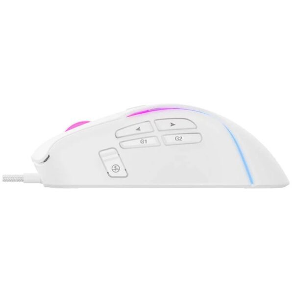 HAViT MS1033 USB RGB GAMING MOUSE PROGRAMABLE 8000DPI WHITE 2