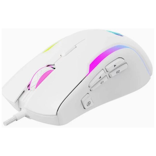 HAViT MS1033 USB RGB GAMING MOUSE PROGRAMABLE 8000DPI WHITE 5