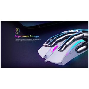 HAViT MS1034 USB RGB GAMING MOUSE PROGRAMABLE 4800DPI WHITE 1