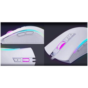 HAViT MS1034 USB RGB GAMING MOUSE PROGRAMABLE 4800DPI WHITE 9