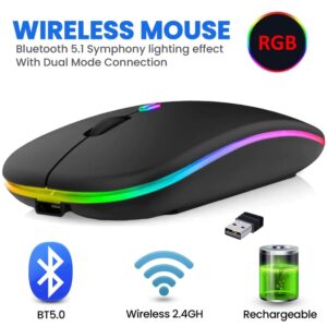 HP W10 RGB BLUETOOTH & WiRELESS MOUSE RECHARGEABLE TYPE-C 7